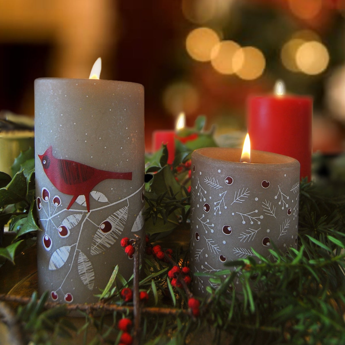 Christmas Morning Scented Pillar Candle