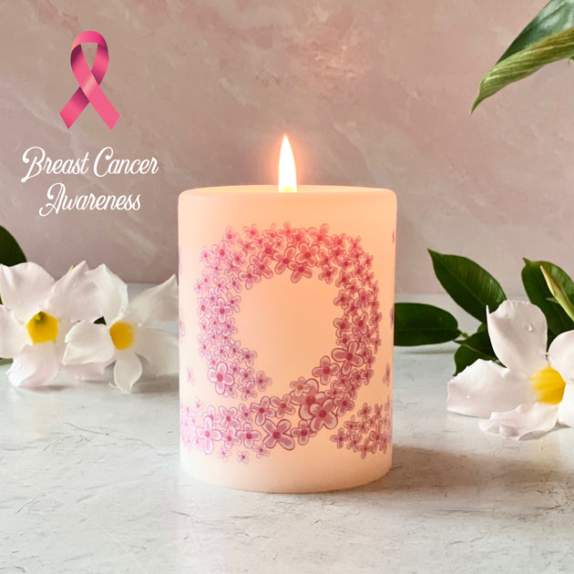 Breast Cancer Awareness Lucid Candle