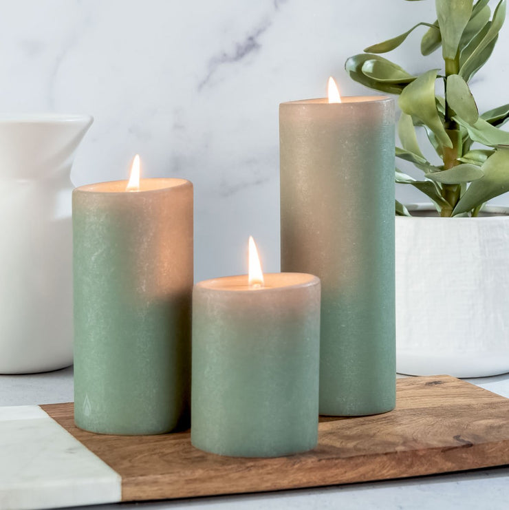 Sage Pillar Candles