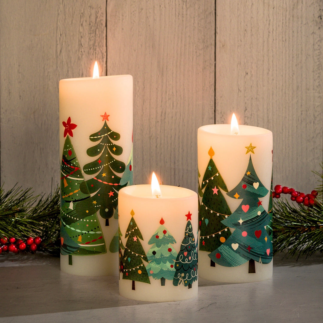 Lucid Candle | Christmas Forest Pillar Candles