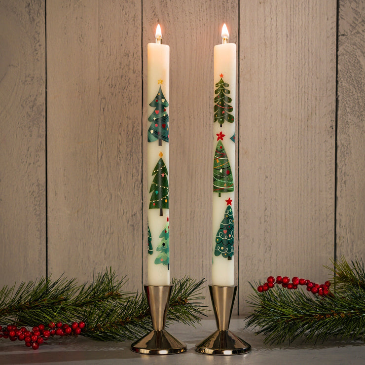 Christmas Forest 11" Dinner Candle
