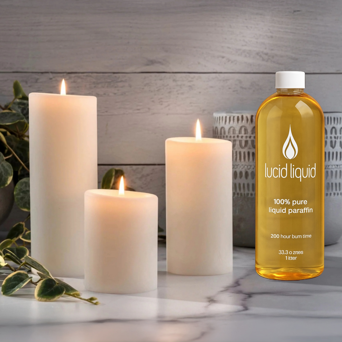 Lucid Candles Pillar Candle