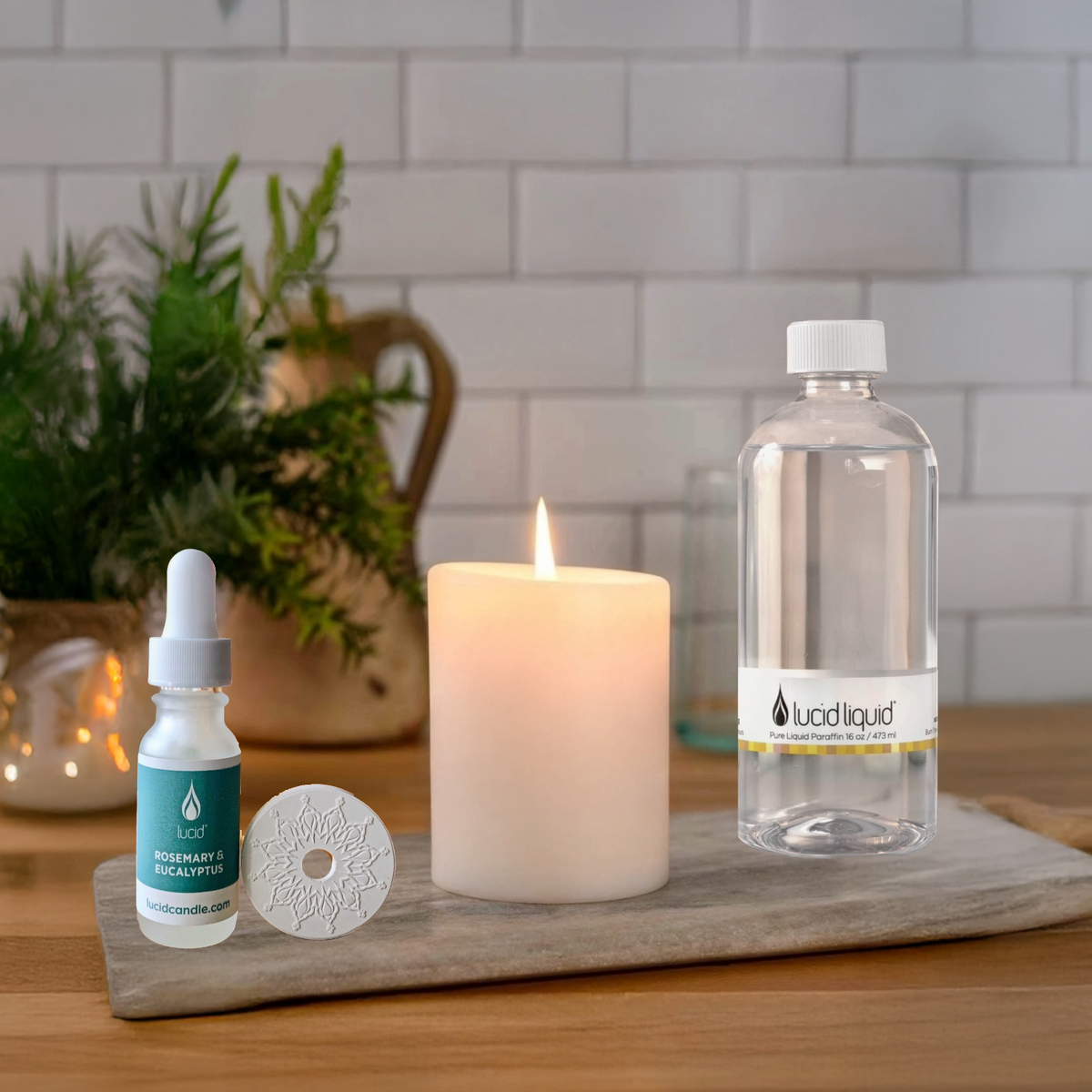 Lucid Candles Pillar and Liquid - Thumbnail 2