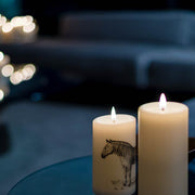 Zebra 6 Inch Pillar Candle