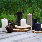 Gray Pillar Candles