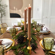 Khaki 11" Dinner Candle