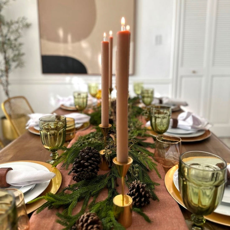 Khaki 11" Dinner Candle