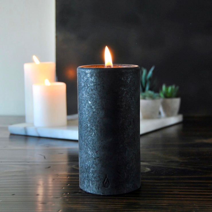 Lucid Candle Black Pillar Candles lucid-candle-black-pillar-candles
