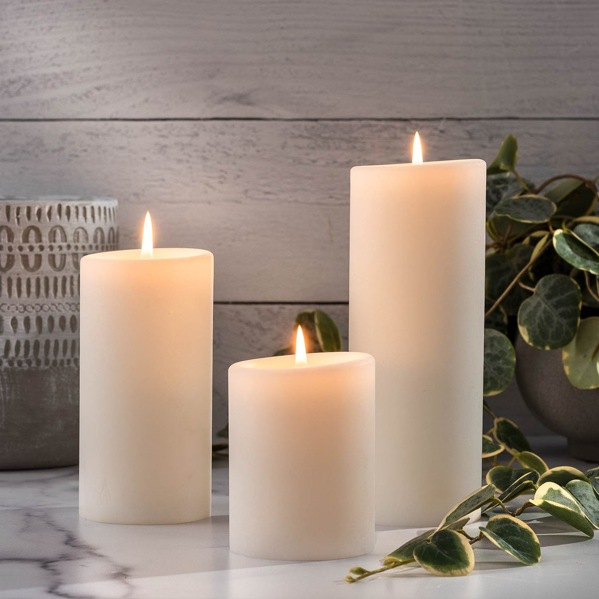 Natural Pillar Candles - 6 inch