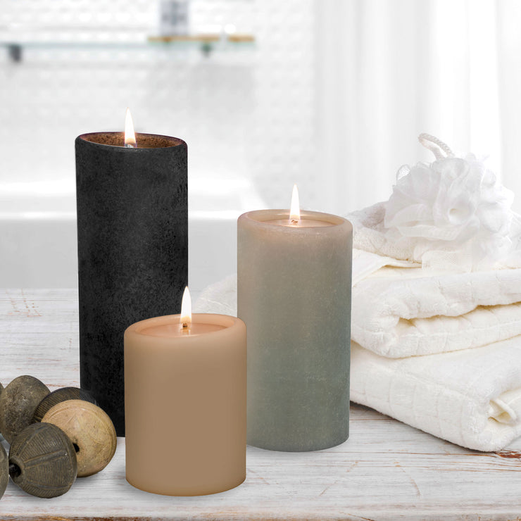 Gray Pillar Candles