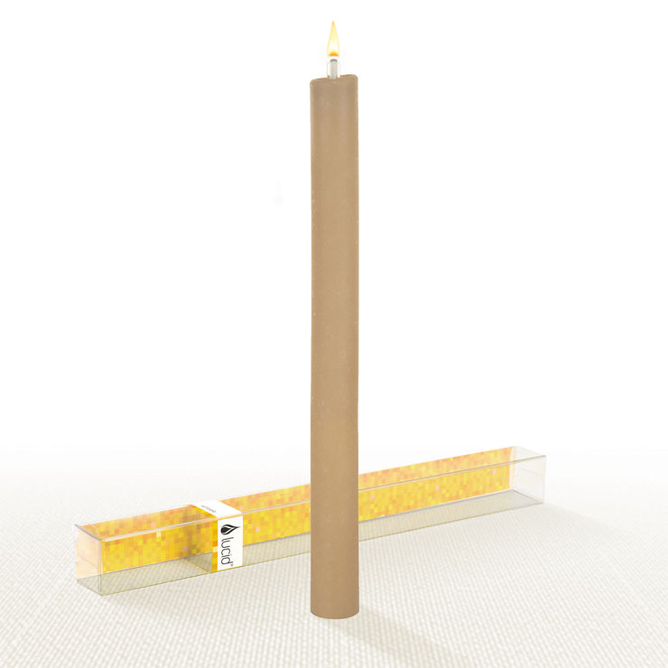 Khaki 11" Dinner Candle