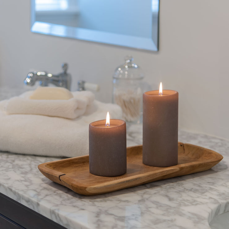 Gray Pillar Candles