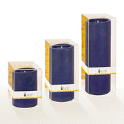 Indigo Pillar Candles