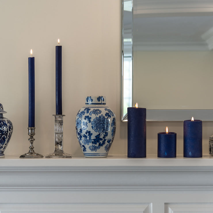 Indigo 11" Dinner Candle