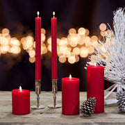 Ruby Pillar Candles