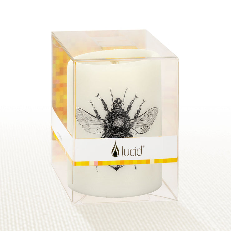 Bee 4 Inch Pillar Candle