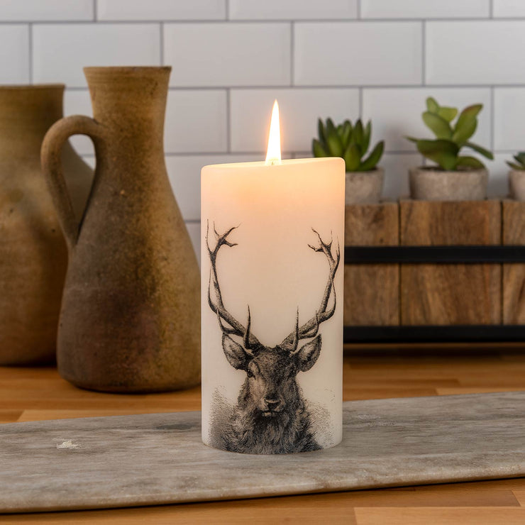 Lucid Candle Stag Pillar Candle