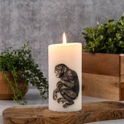 Lucid Candle Chimpanzee Pillar Candle
