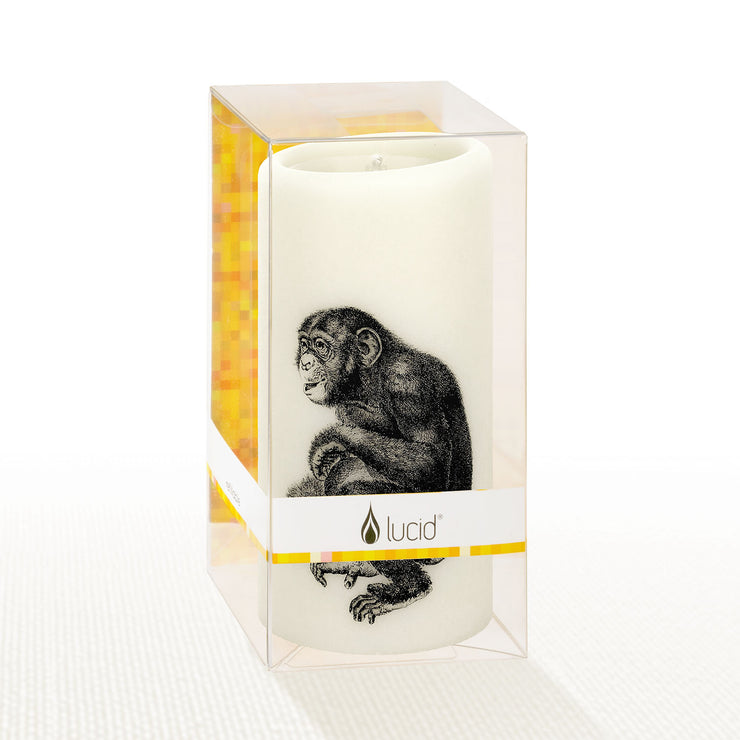 Chimpanzee 6 Inch Pillar Candle