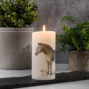 Lucid Candle Zebra Pillar Candle