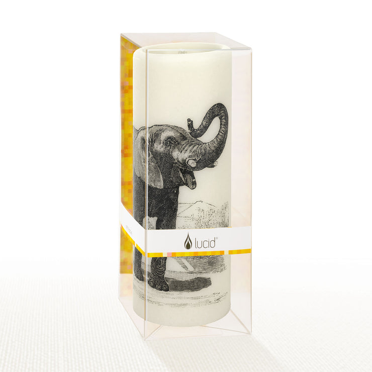 Elephant 8 Inch Pillar Candle