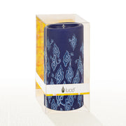 Indigo Clouds 6 Inch Pillar Candle