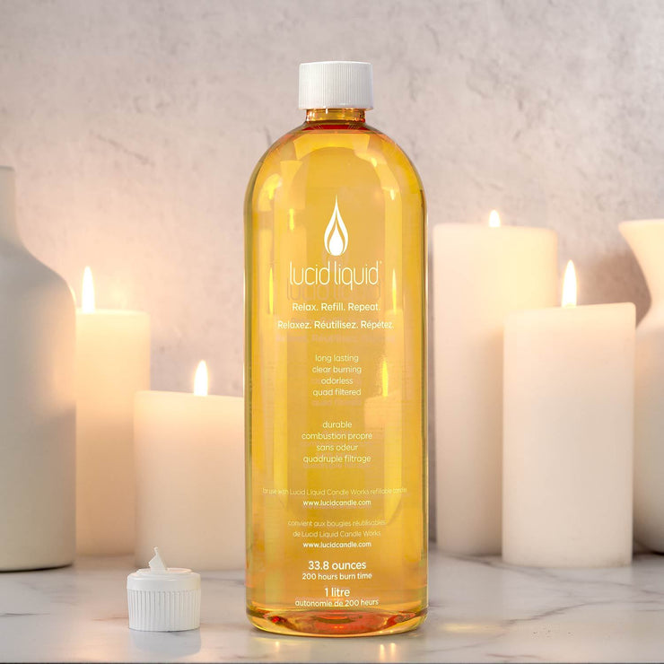 Lucid Liquid Candles - One Liter Bottle of Liquid