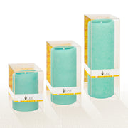 Azure Pillar Candles