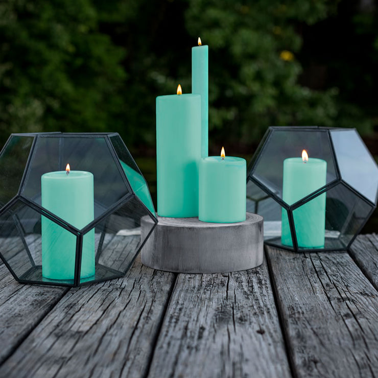 Azure Pillar Candles