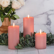 Desert Rose Pillar Candles