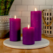 Purple Pillar Candles