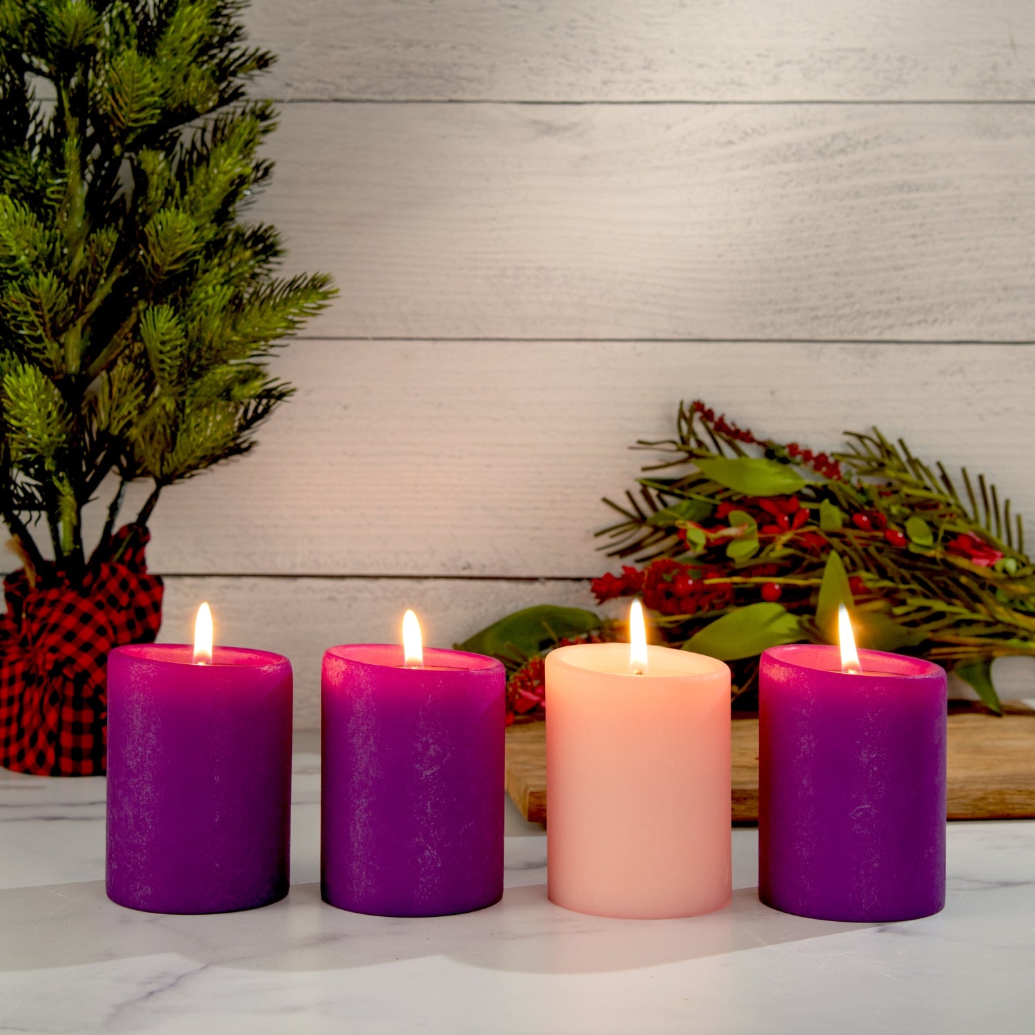 Lucid Liquid Candles - 3x6 Sheer Natural Etoile Pillar Candle - Distinctive  Decor