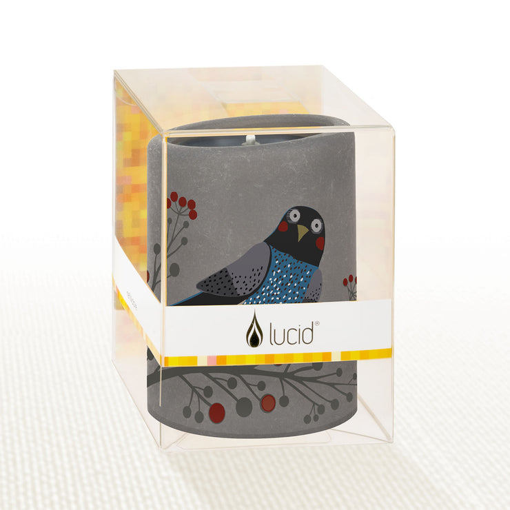 Blue Bird 4 Inch Pillar Candle