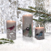 Blue Bird 4 Inch Pillar Candle