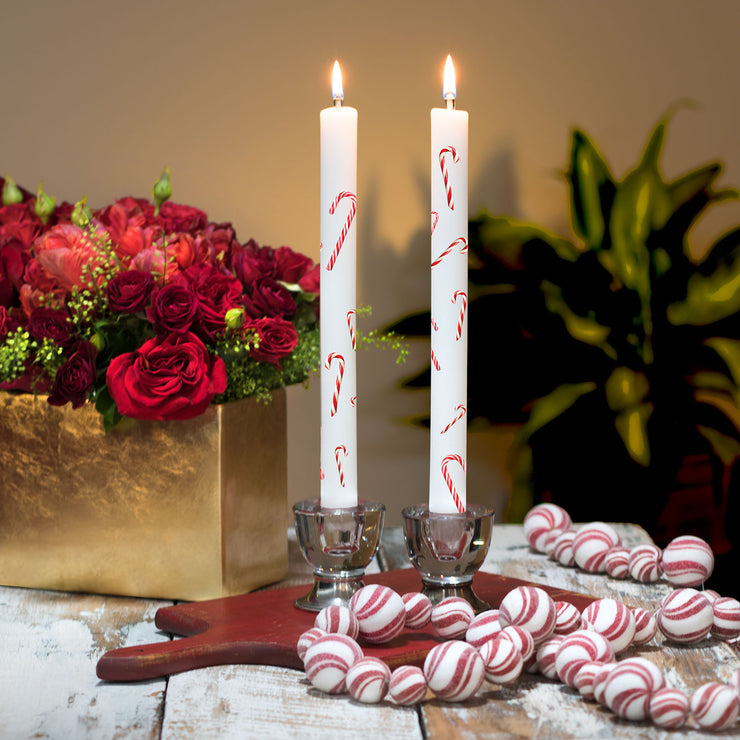 Candy Canes 11" Dinner Candle