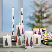 Bright Trees Pillar Candles