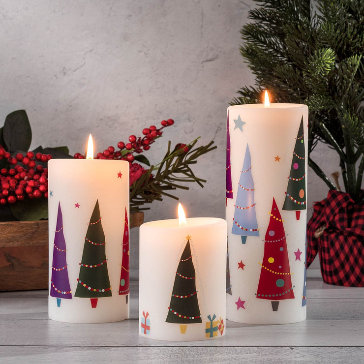 Lucid Candle Bright Trees Pillar Candles
